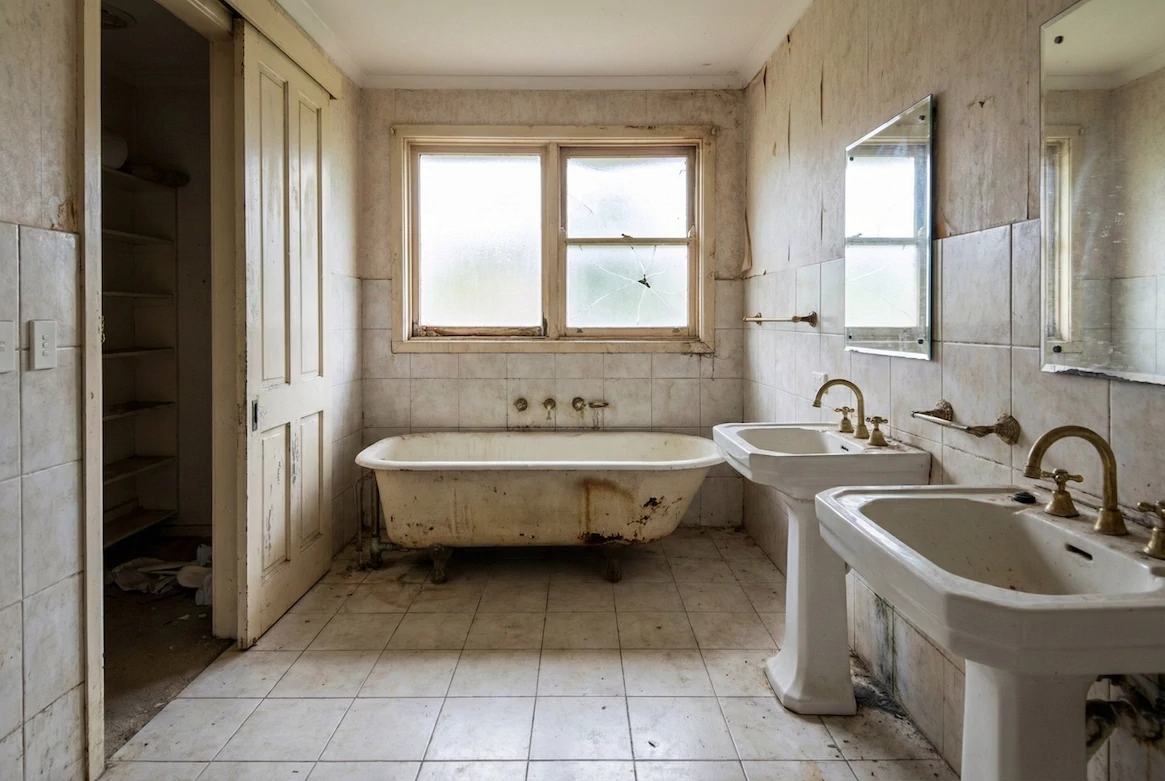 Koupelna před rekonstrukcí